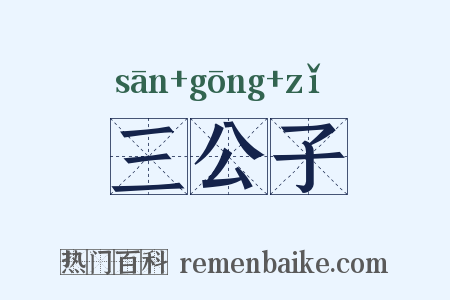 三公子是什么意思的图片